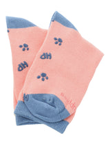 Calcetin Algodón Niña C Fun Giraffe Rosado Hush Puppies
