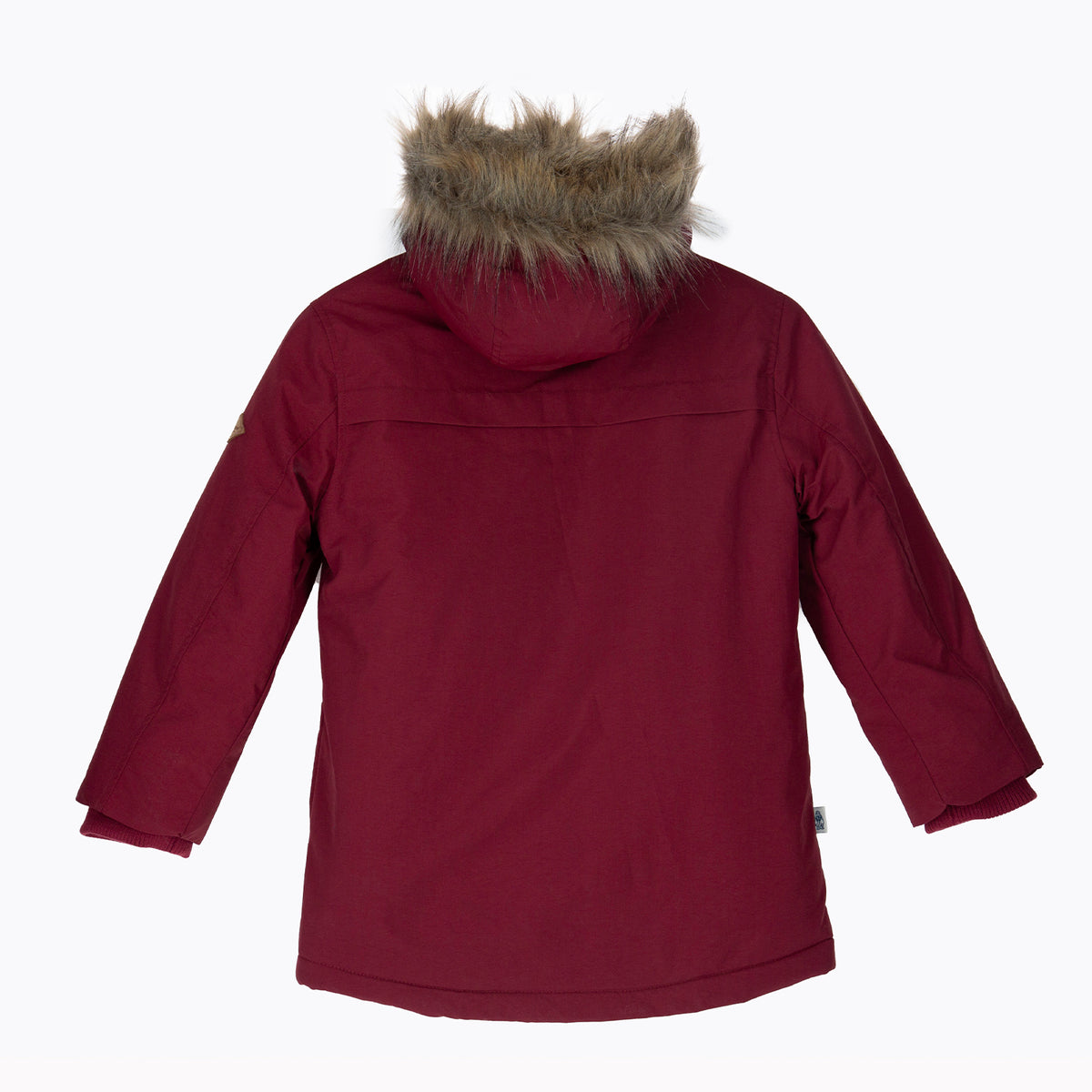 Parka Niño Bulldog Burdeo