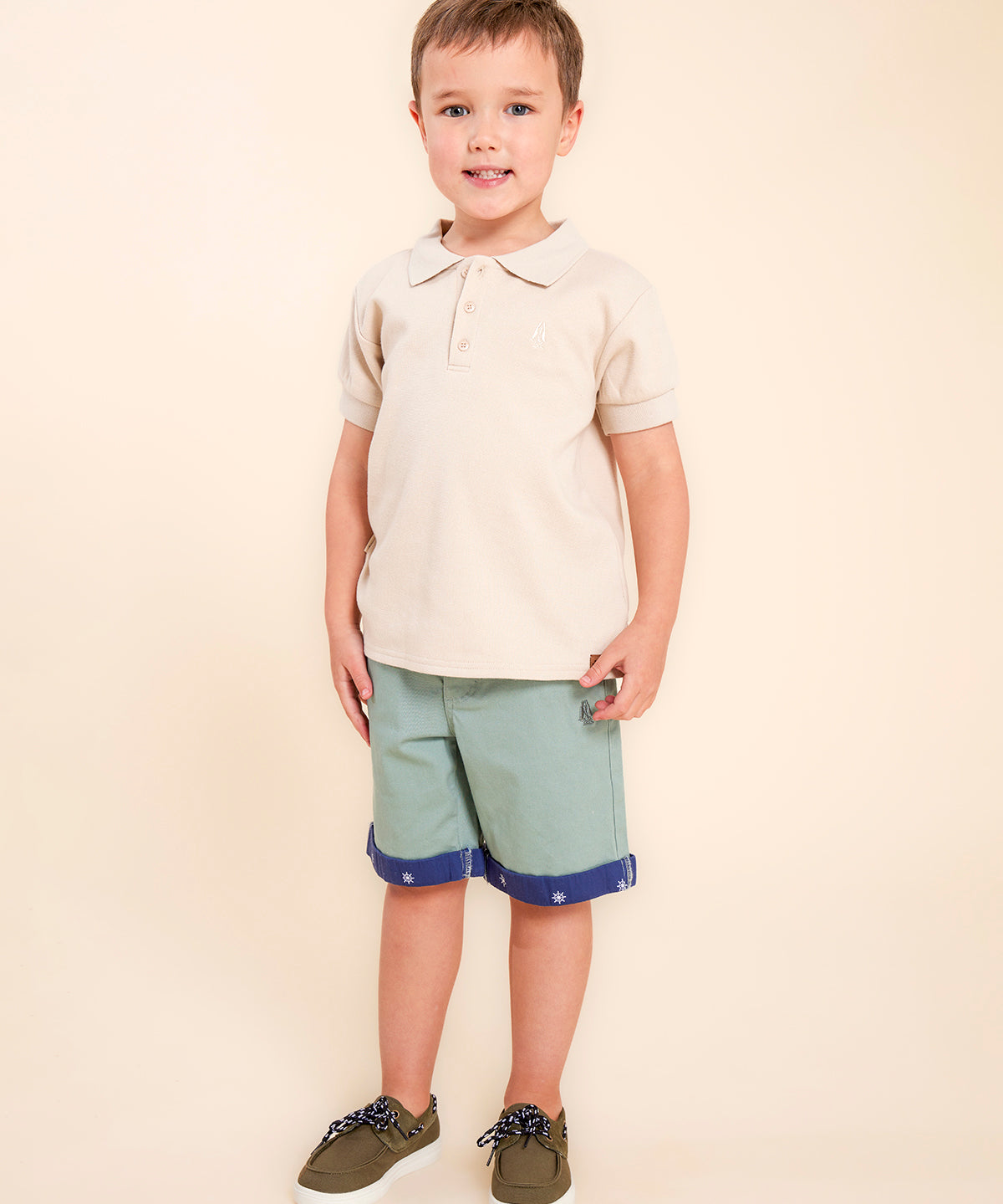 Polera Niño Springboks Crema