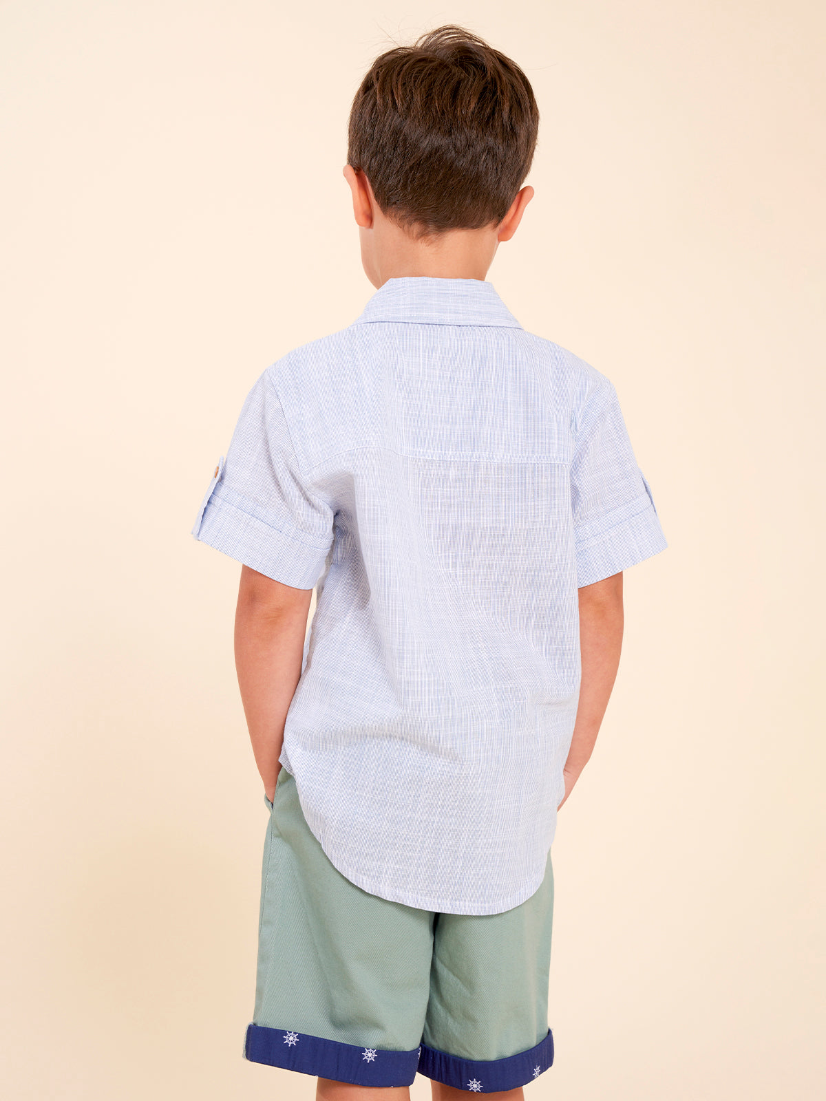 Camisa Niño Summer Celeste