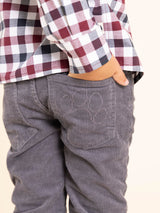 Pantalon Cotelé Niño London Gris