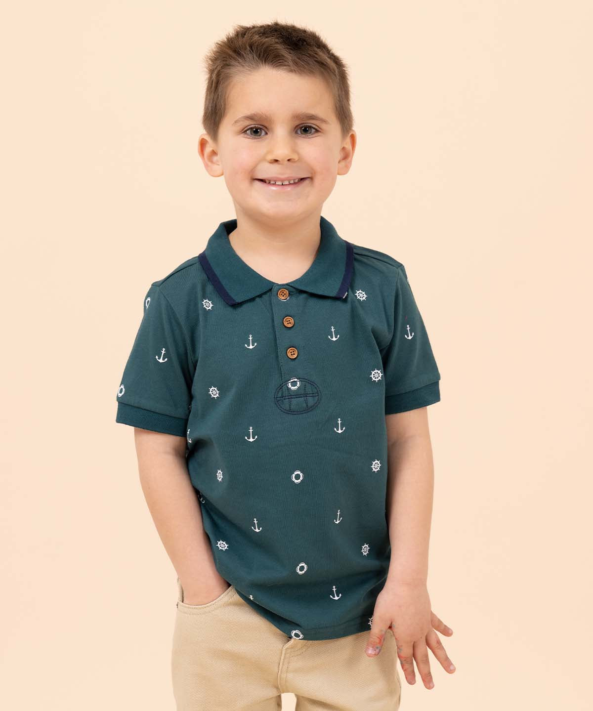 Pantalón Niño Clásico Beige