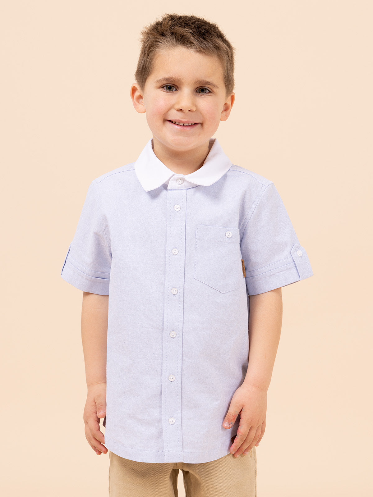 Camisa Niño Coburgo Celeste