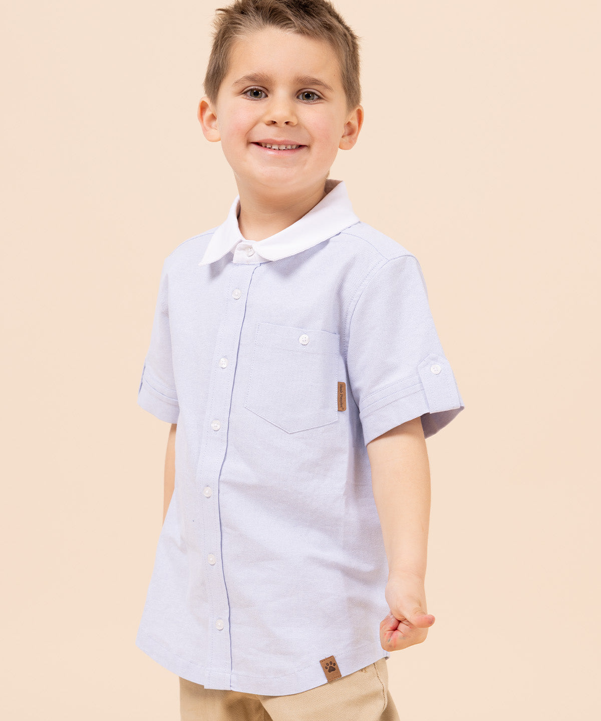 Camisa Niño Coburgo Celeste