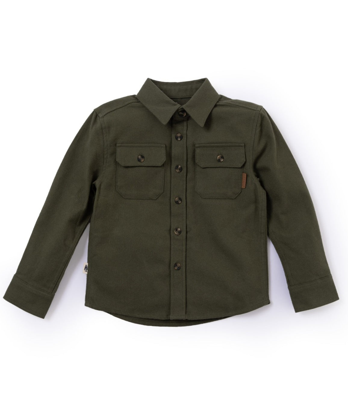 Camisa Manga Larga Rust Niño Verde