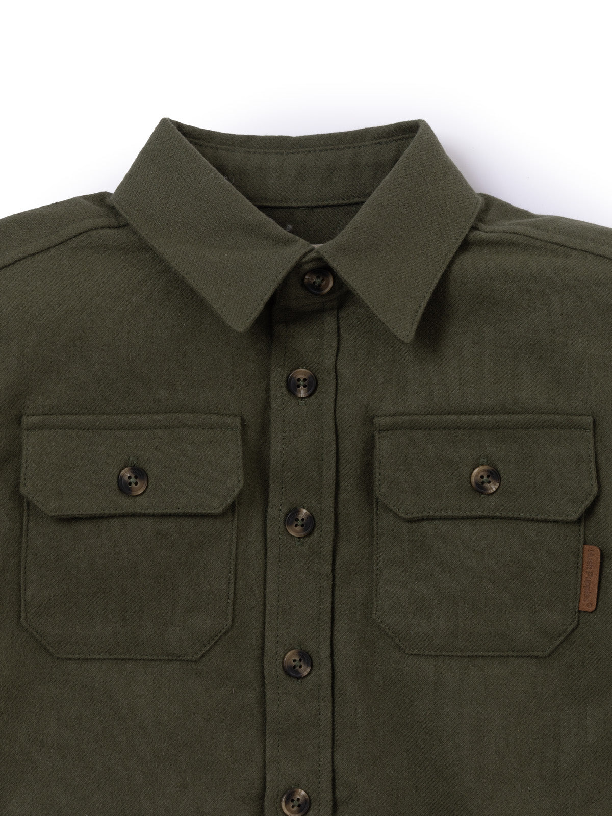 Camisa Manga Larga Rust Niño Verde