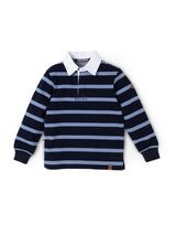 Polera Manga Larga Timber Niño Azul