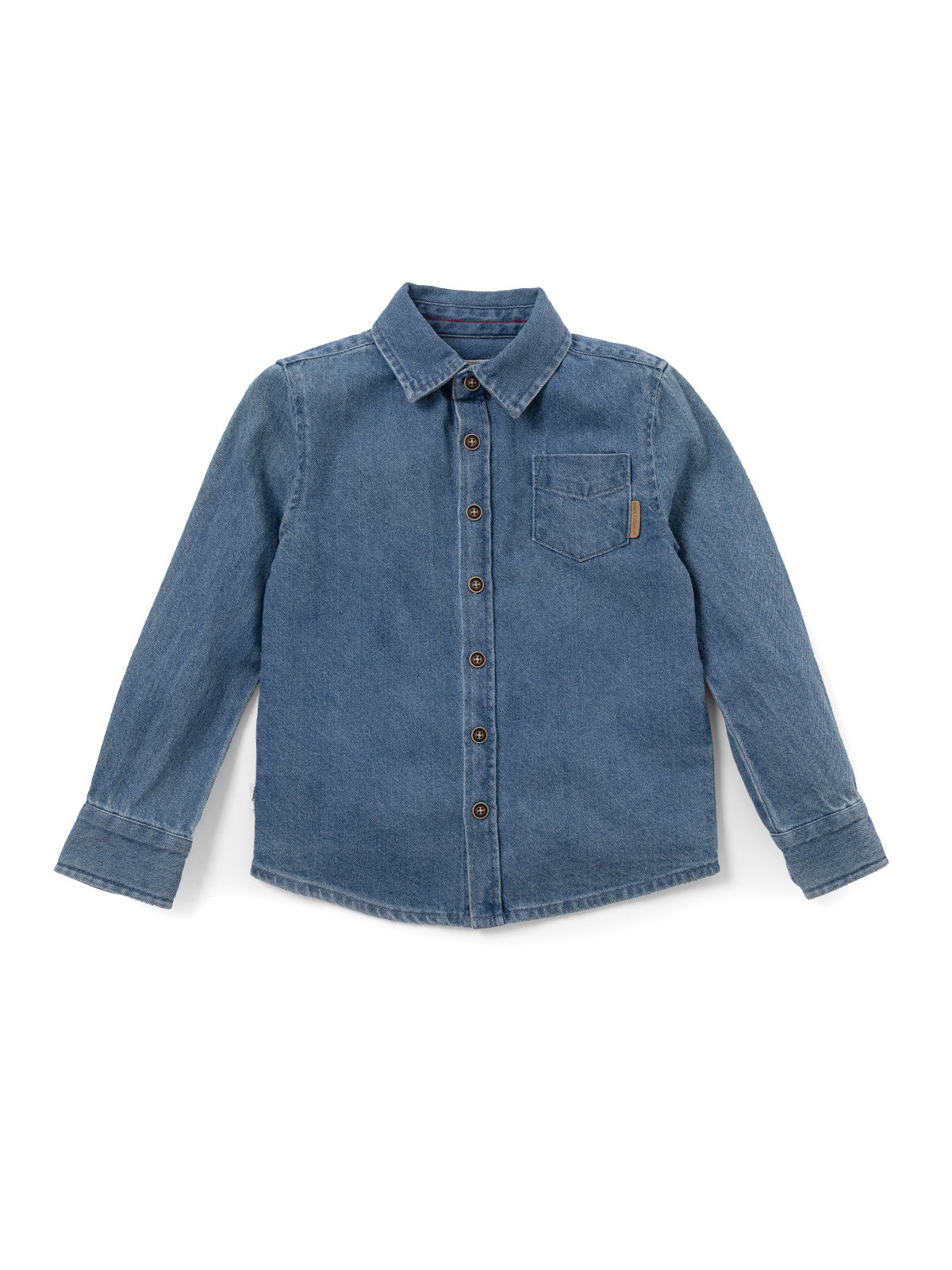 Camisa Manga Larga Logan Niño Blue Denim
