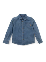 Camisa Manga Larga Logan Niño Blue Denim