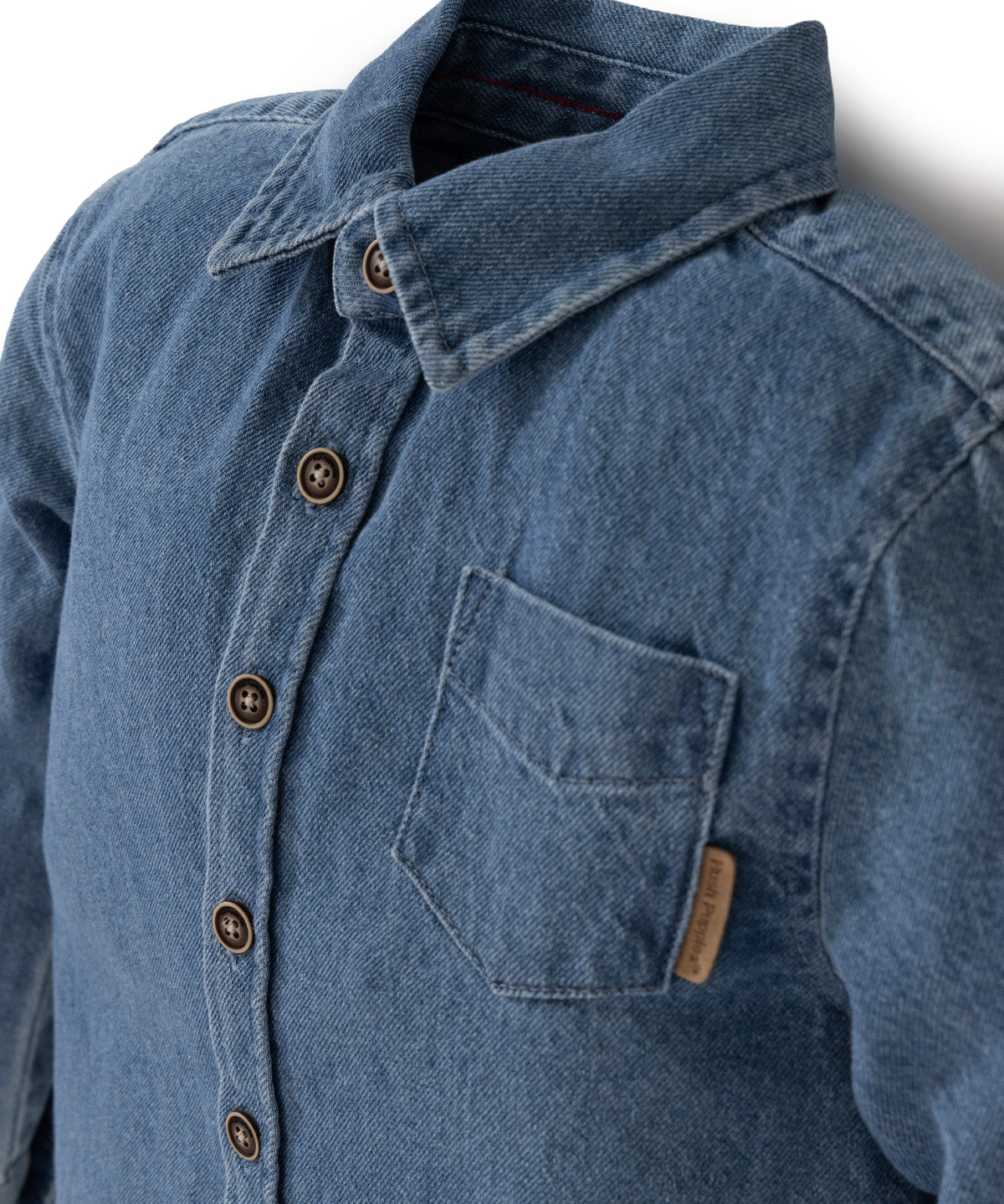 Camisa Manga Larga Logan Niño Blue Denim