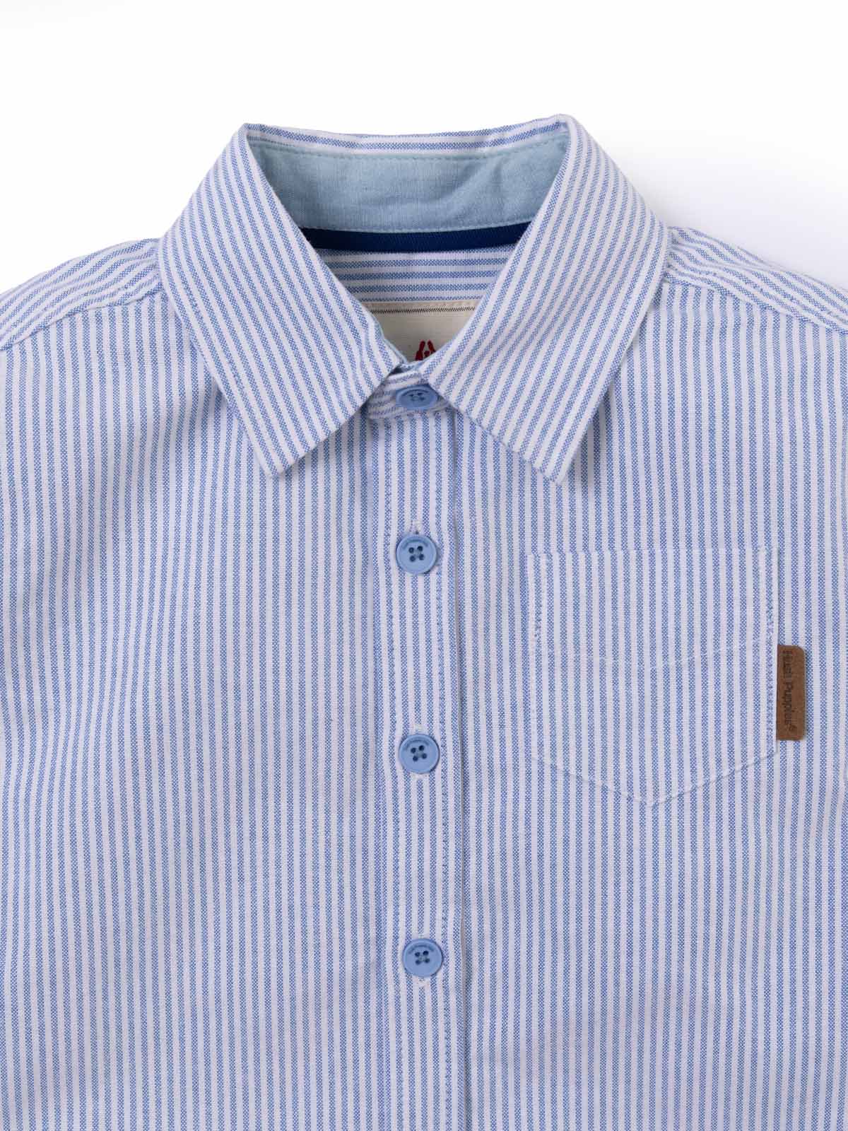 Camisa Manga Larga Lumix Niño Celeste