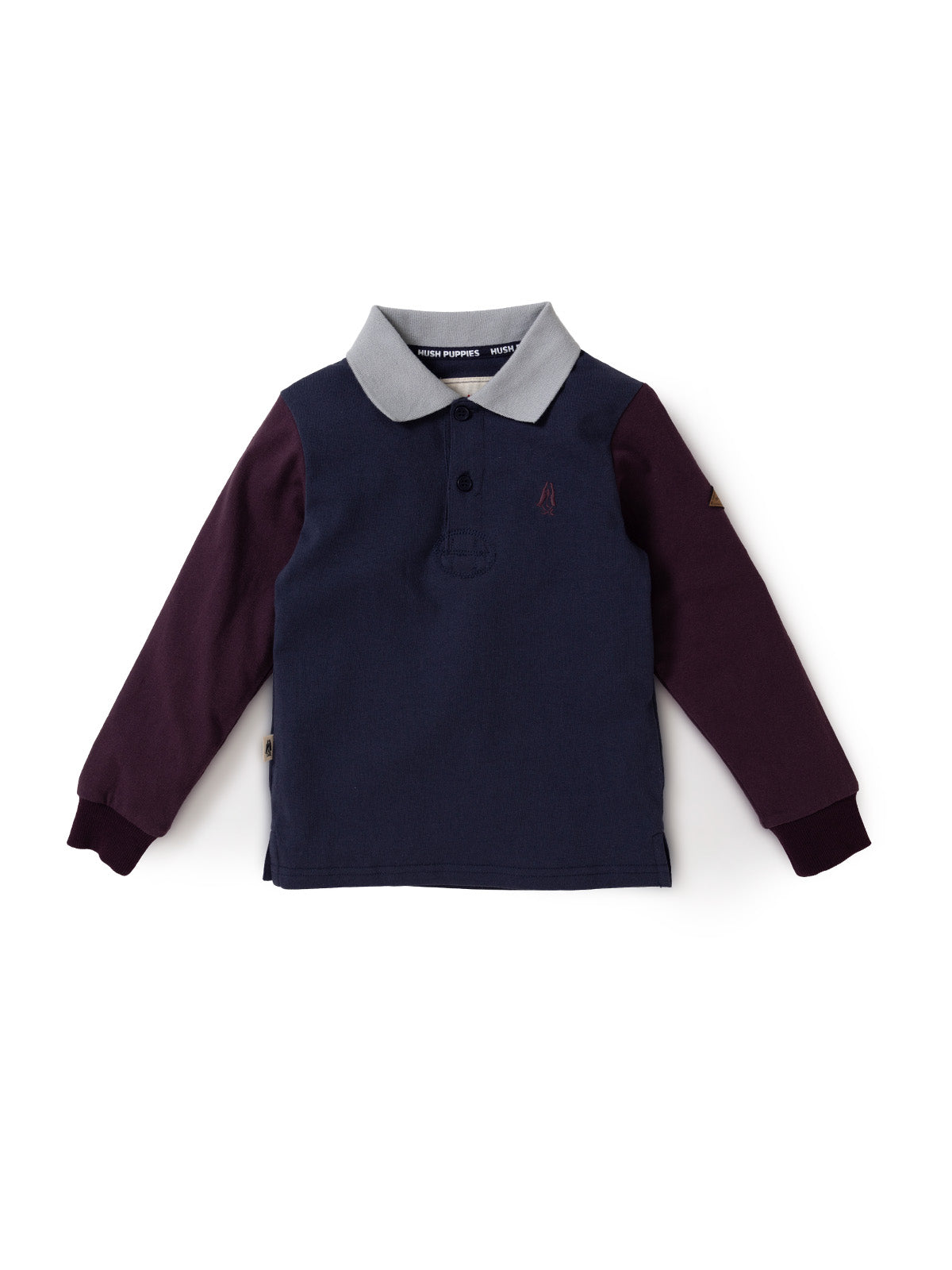 Polera Manga Larga North Niño Azul