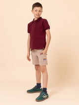Polera Niño Unkel Burdeo