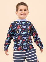 Polera de Agua Niño Lucka Azul
