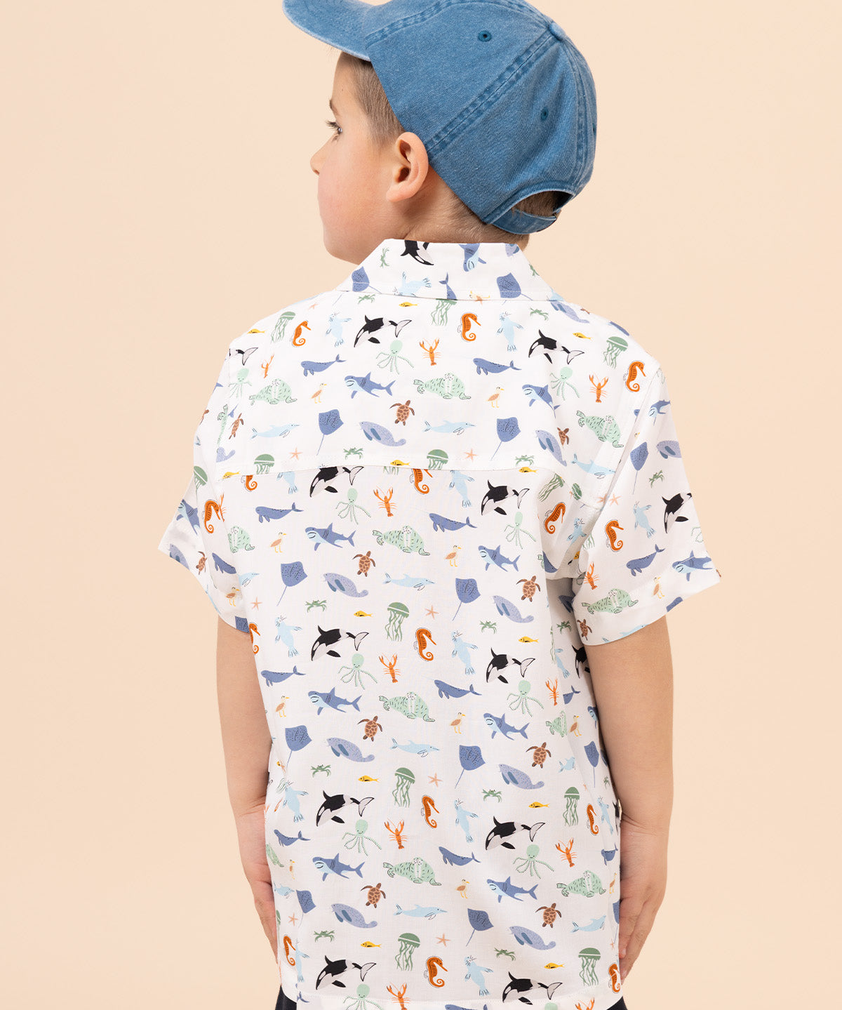 Camisa Niño Guayabera Blanco