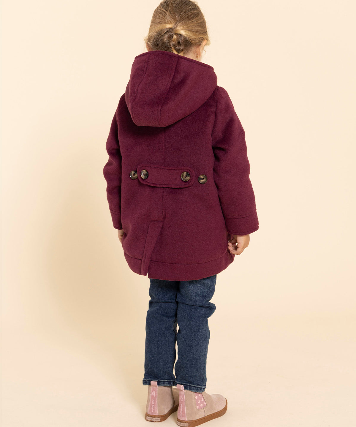 Chaqueta Niña Montgomery Burdeo