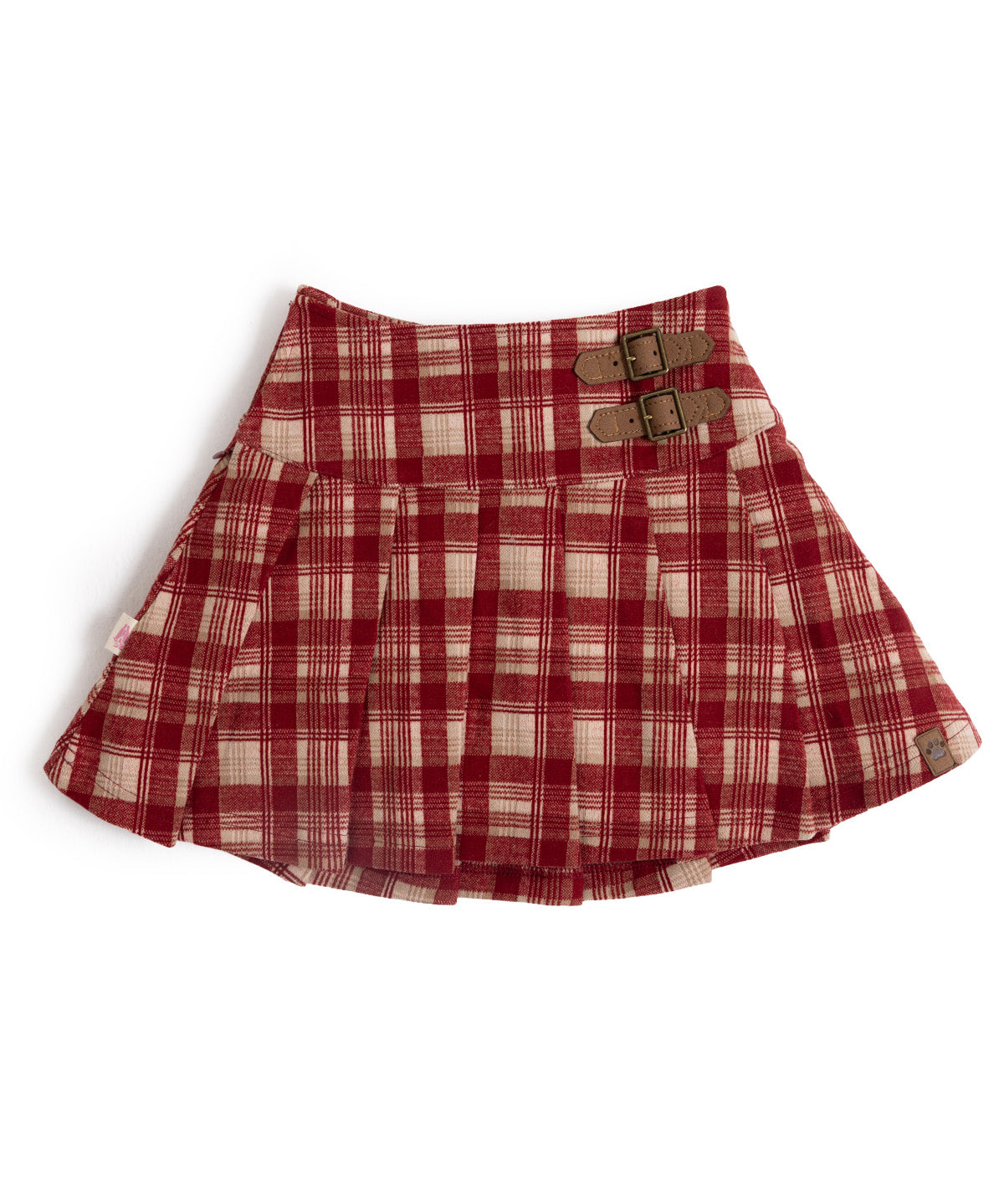 Falda Scotti Niña Burdeo