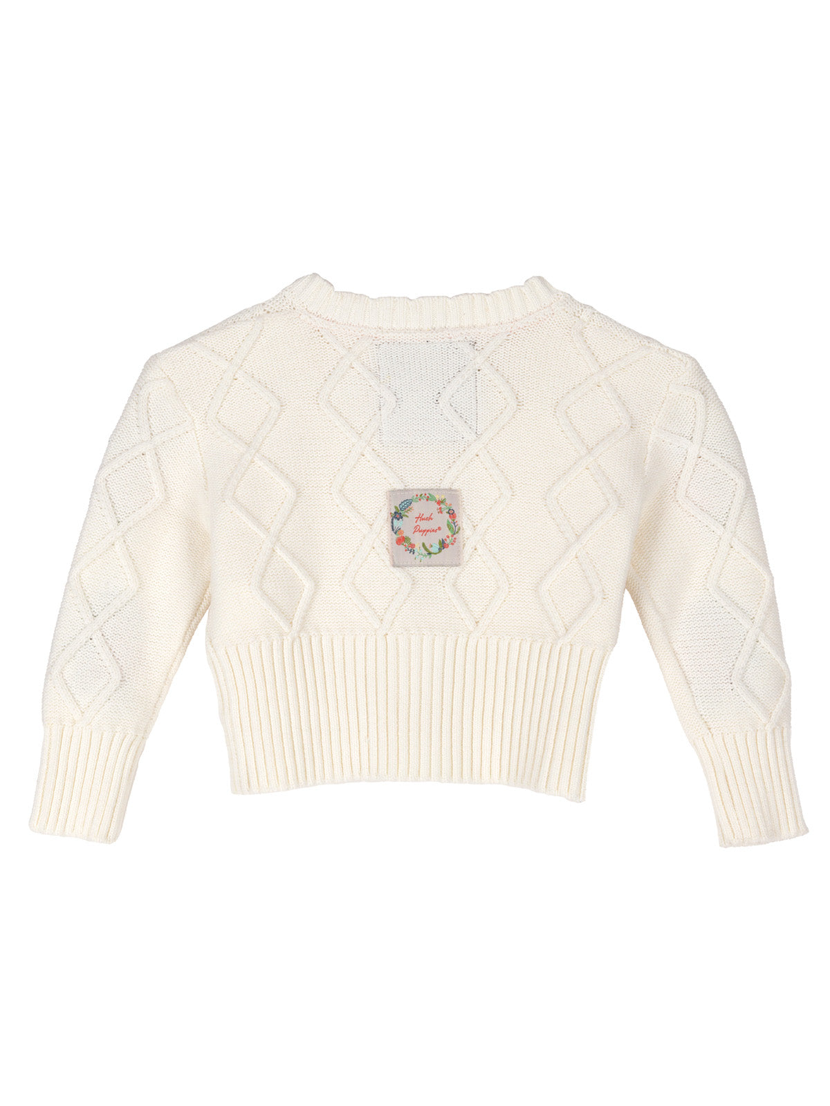 Chaleco Niña Rosas Beige