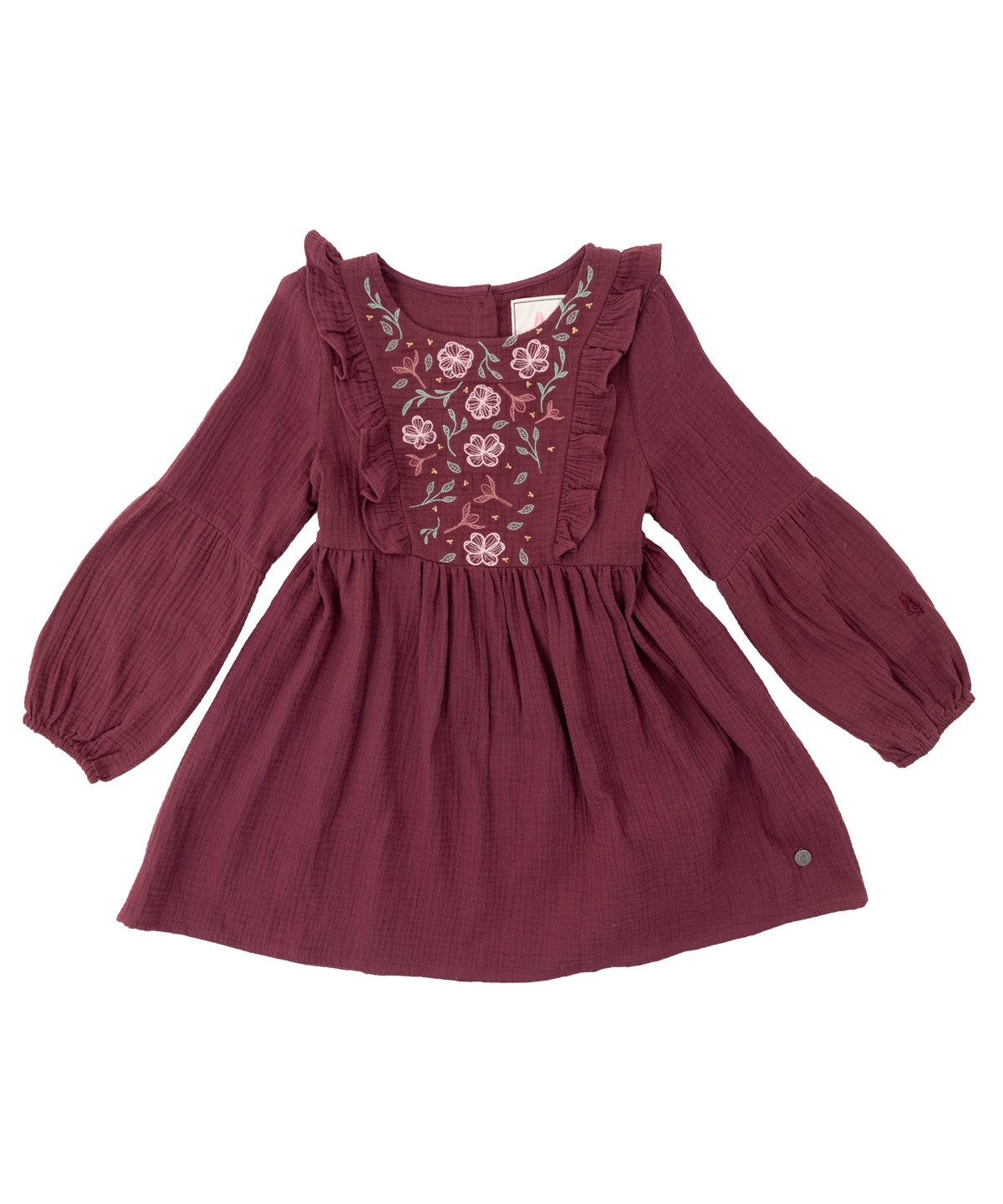 Vestido Niña Petunia Burdeo