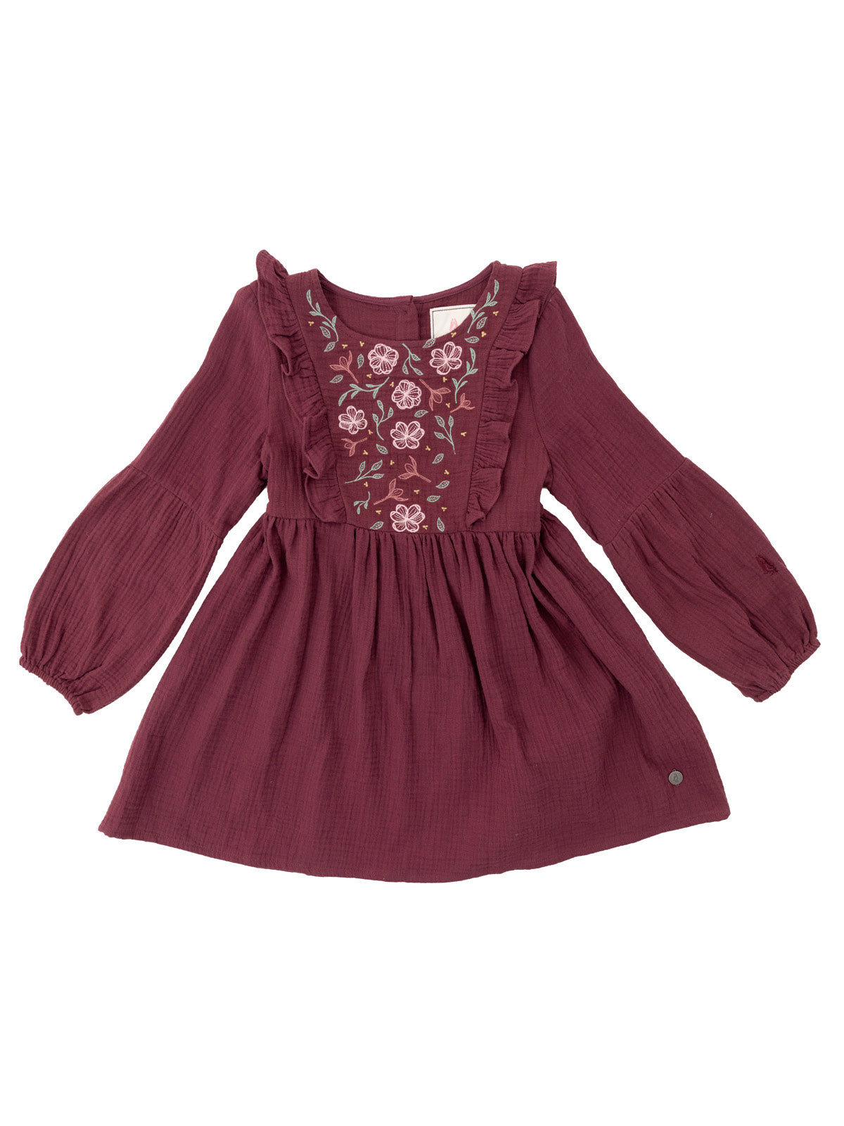 Vestido Niña Petunia Burdeo