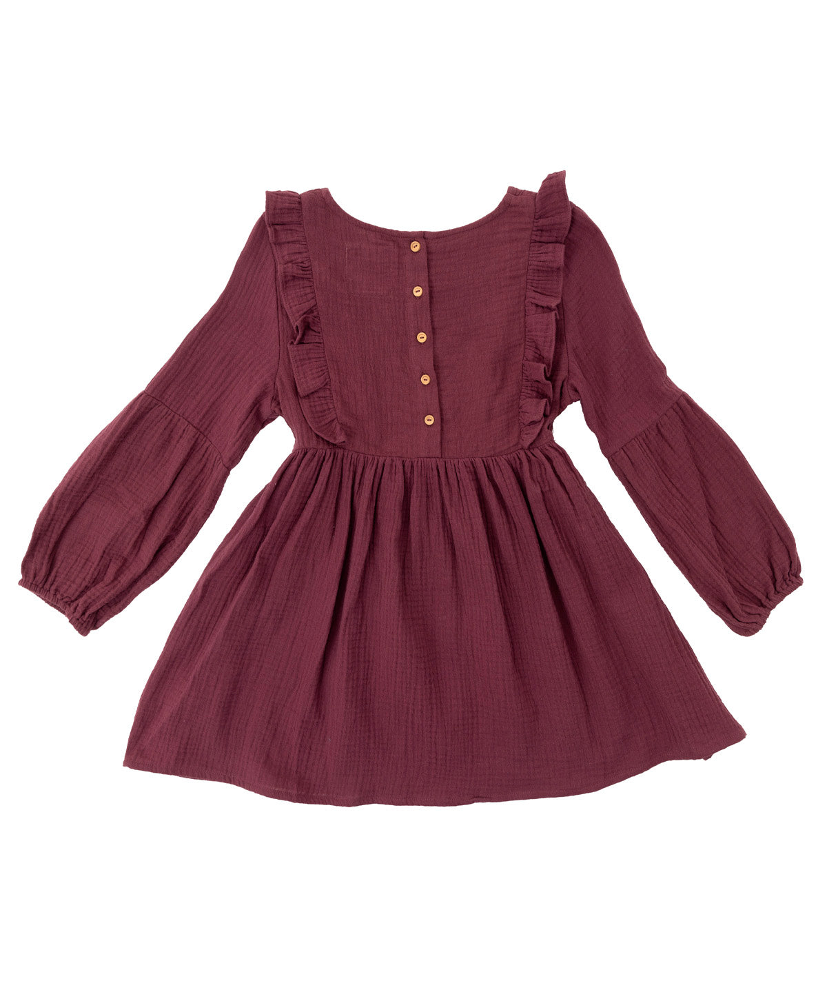 Vestido Niña Petunia Burdeo