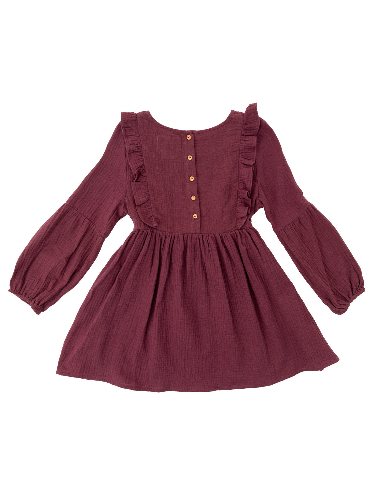 Vestido Niña Petunia Burdeo