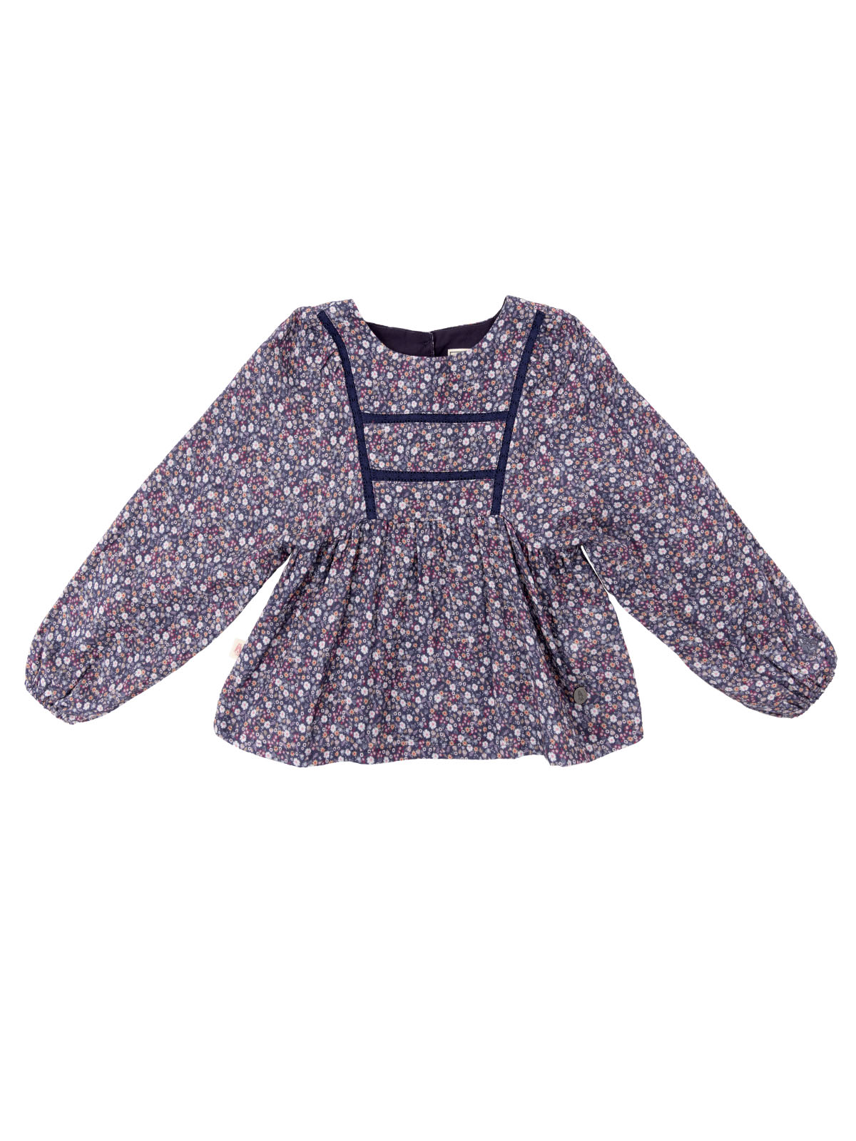 Blusa Manga Larga Niña Amapola Azul
