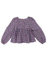 Blusa Manga Larga Niña Amapola Azul