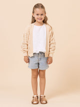 Chaleco Niña Florencia Beige