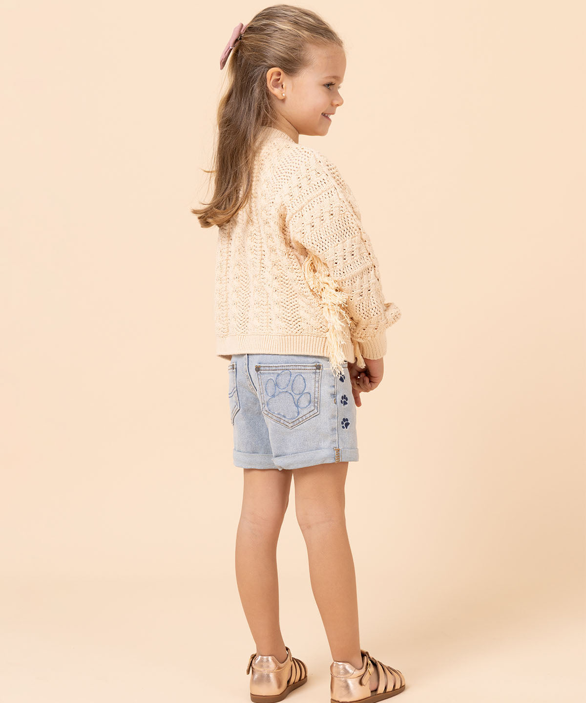 Chaleco Niña Florencia Beige