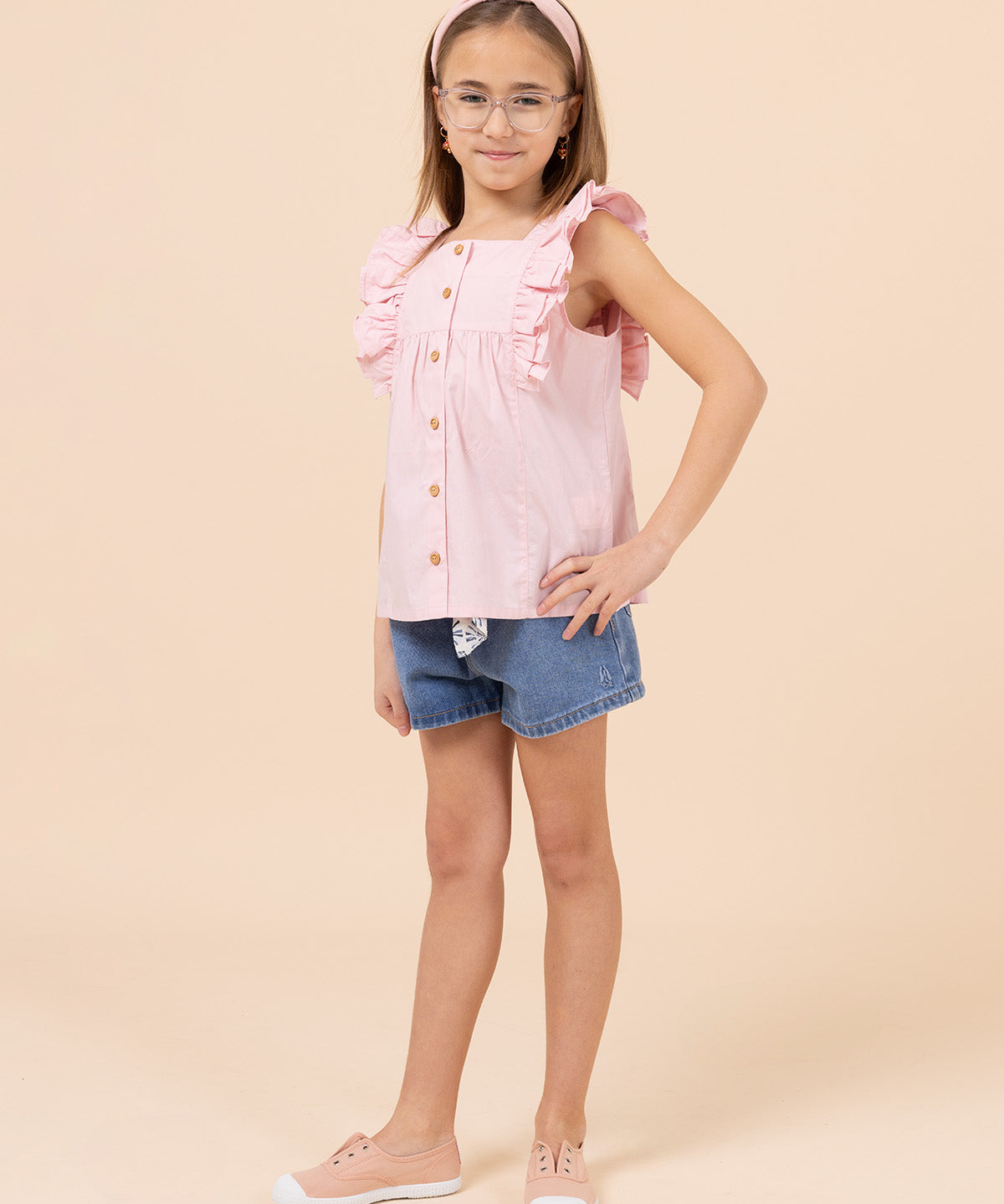 Polera Niña Padua Rosado