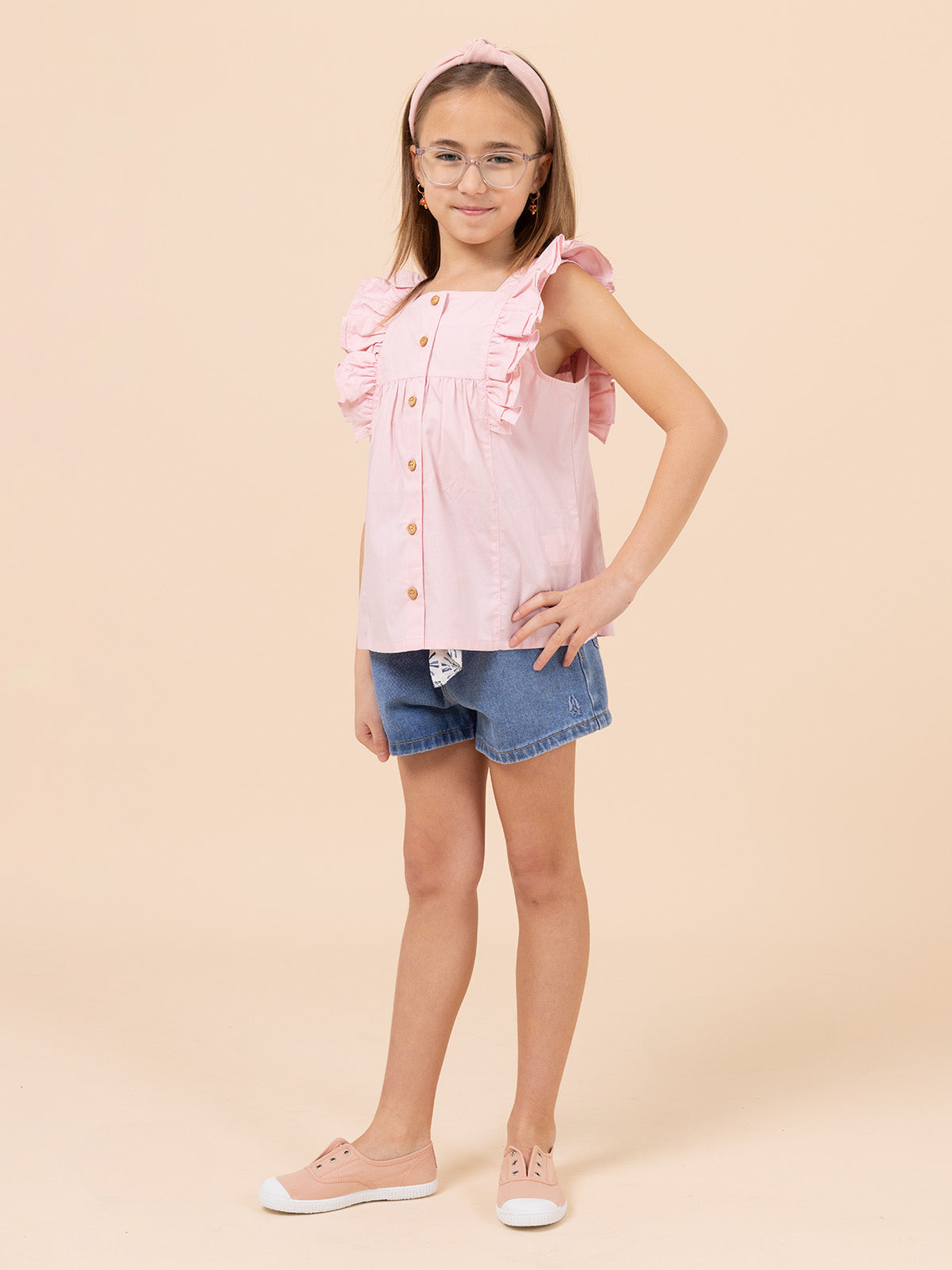Polera Niña Padua Rosado