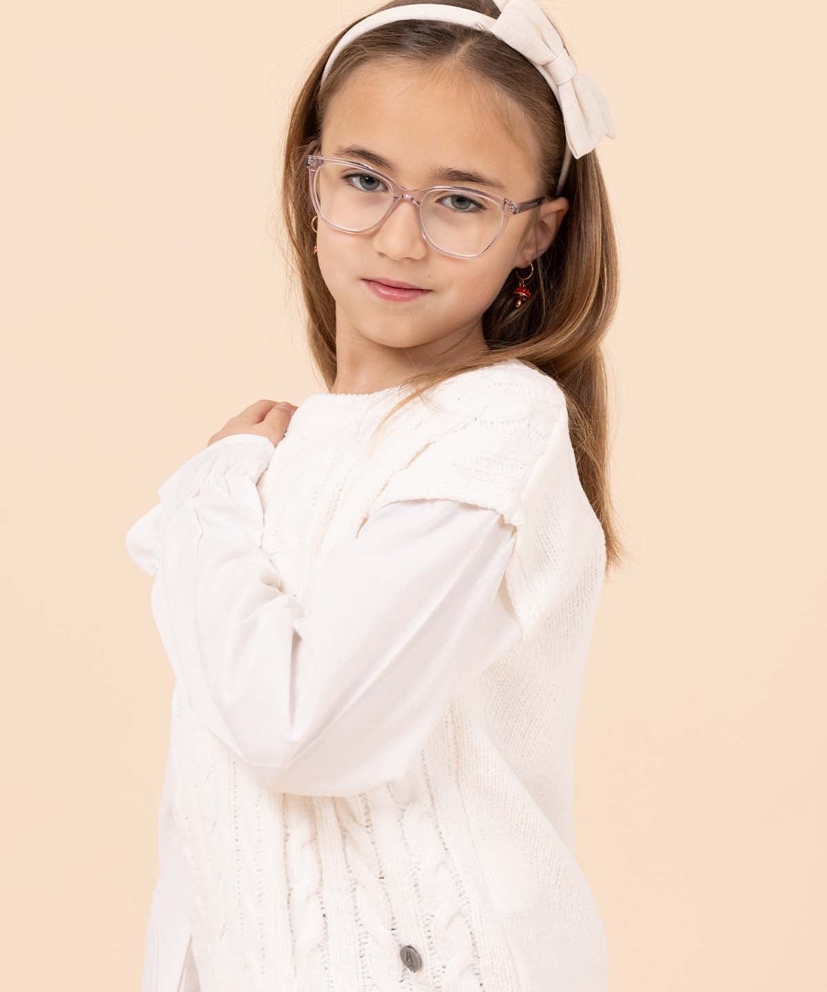 Chaleco Niña Fiore Blanco