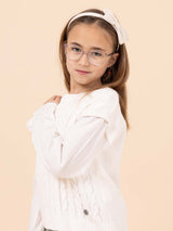 Chaleco Niña Fiore Blanco