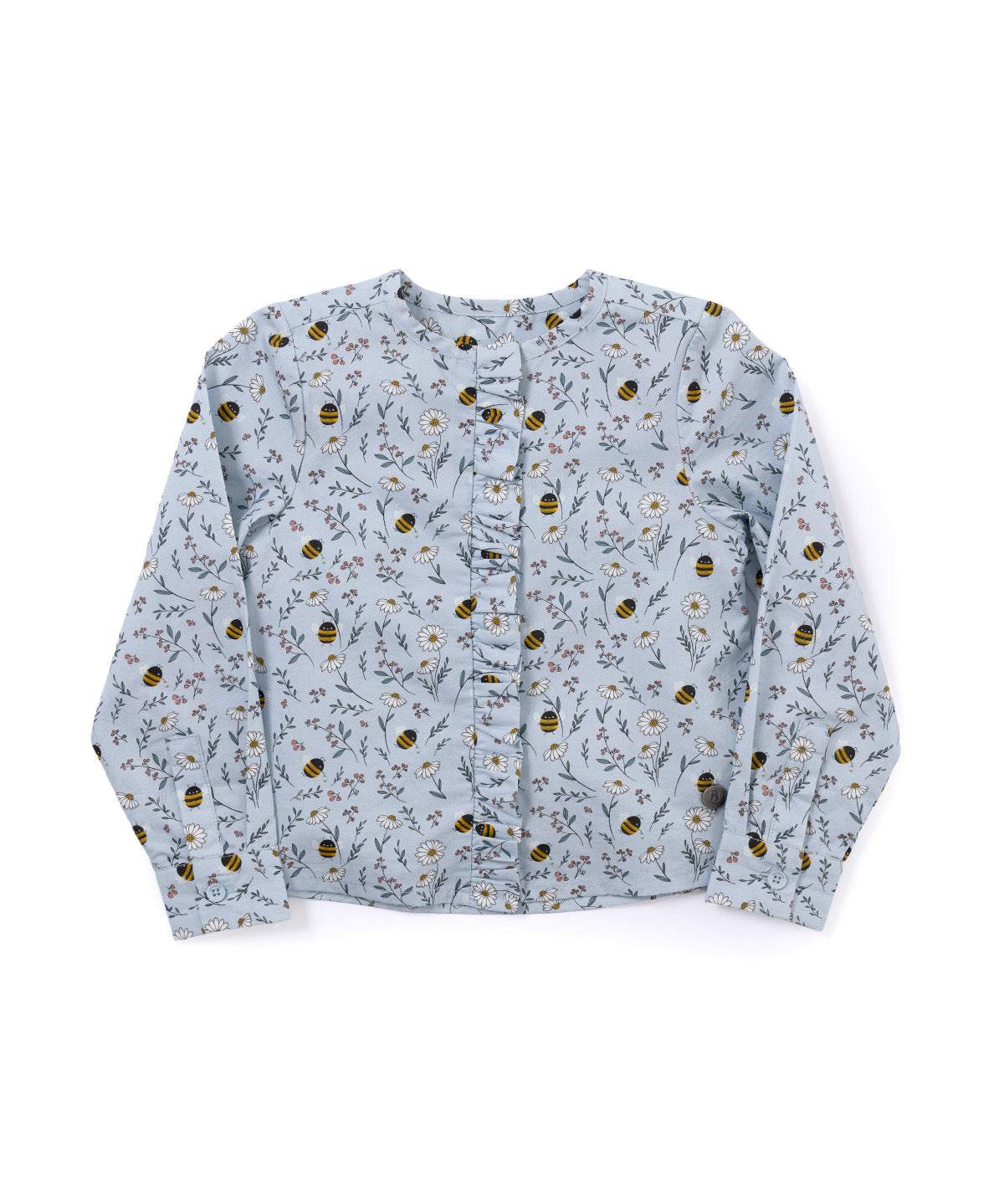 Blusa Manga Larga Cali Niña Celeste