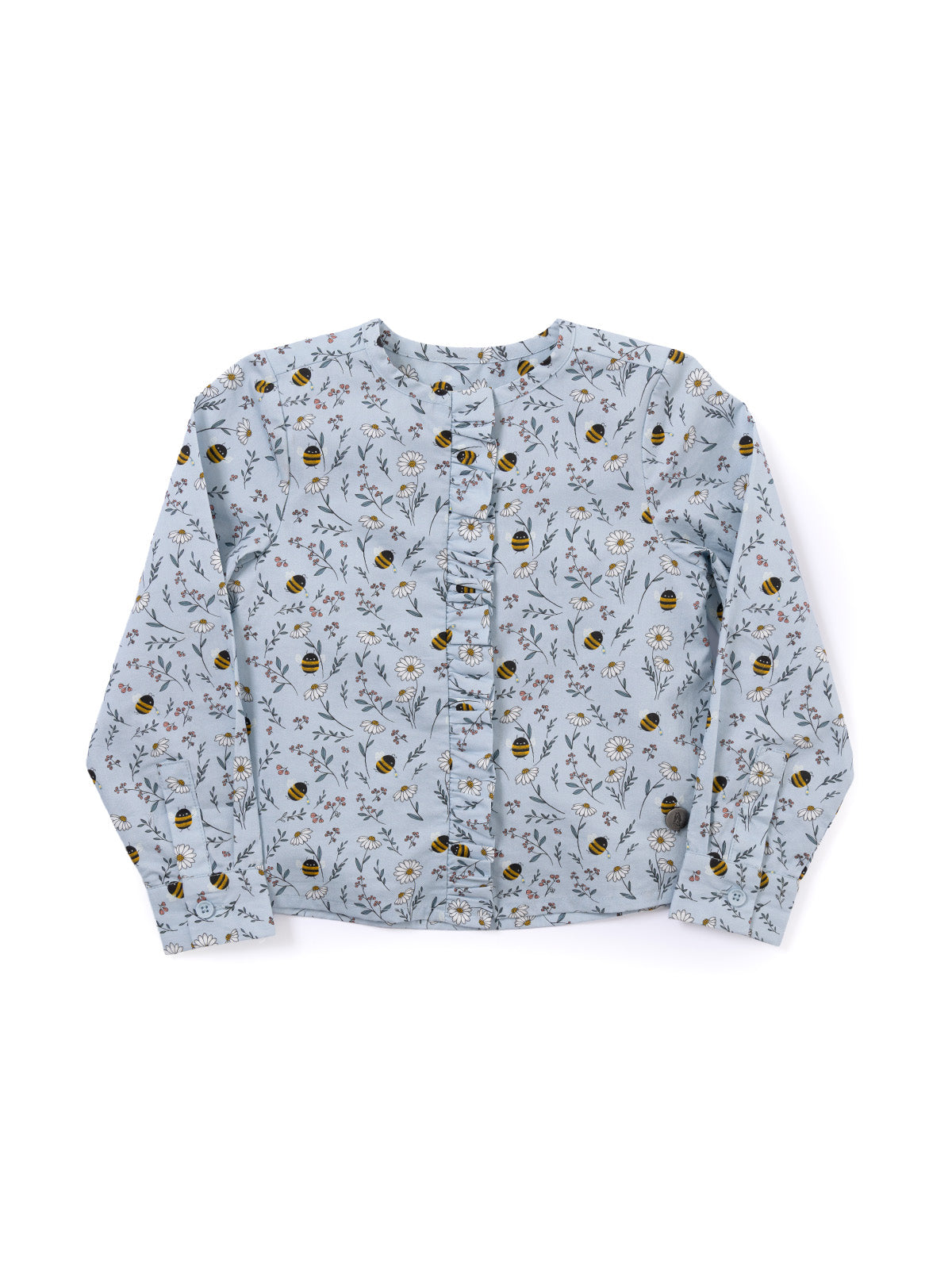 Blusa Manga Larga Cali Niña Celeste