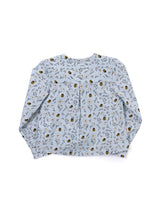 Blusa Manga Larga Cali Niña Celeste