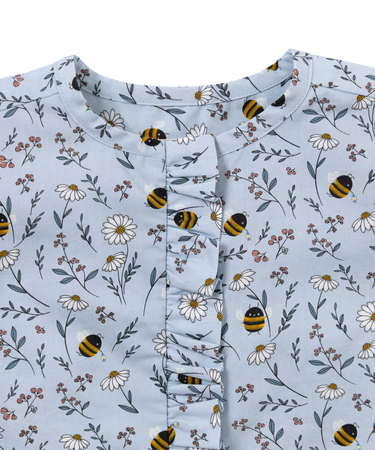 Blusa Manga Larga Cali Niña Celeste