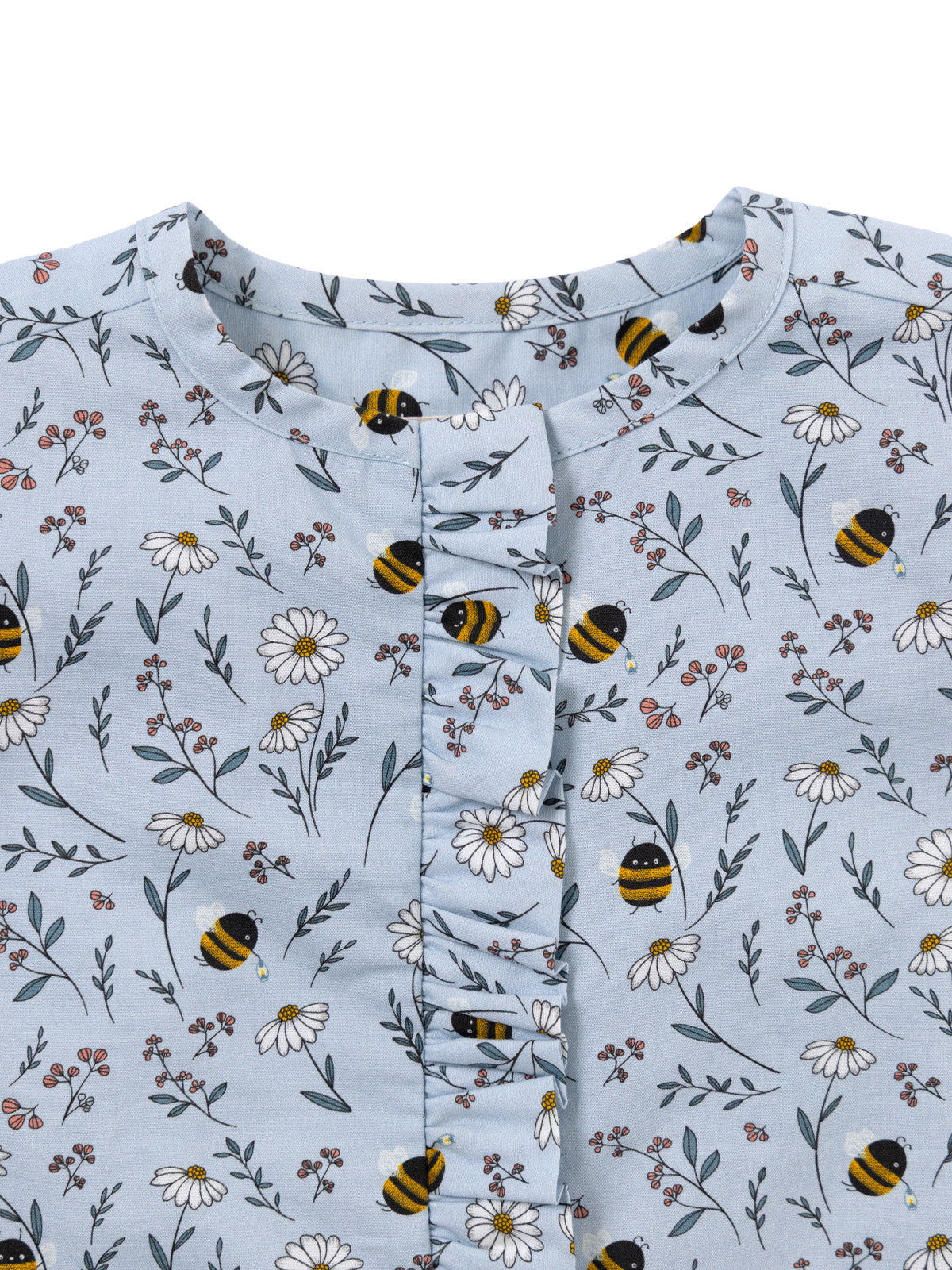Blusa Manga Larga Cali Niña Celeste