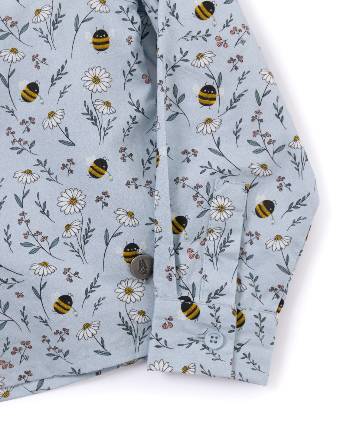 Blusa Manga Larga Cali Niña Celeste