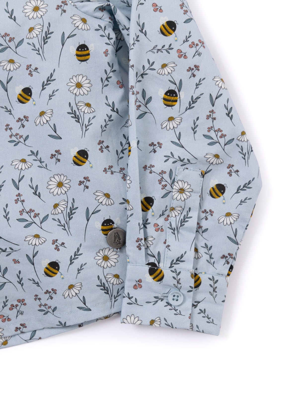 Blusa Manga Larga Cali Niña Celeste