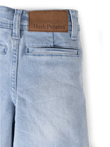 Jeans Pipa Niña Celeste Denim