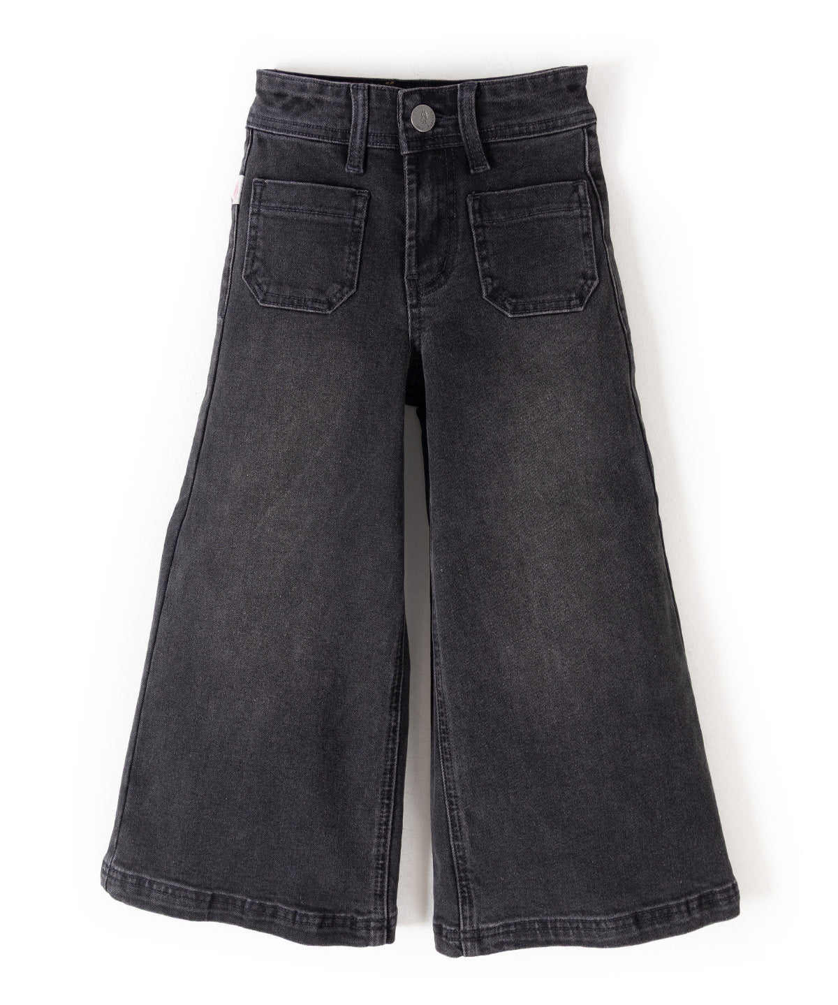 Jeans Pipa Niña Black Denim
