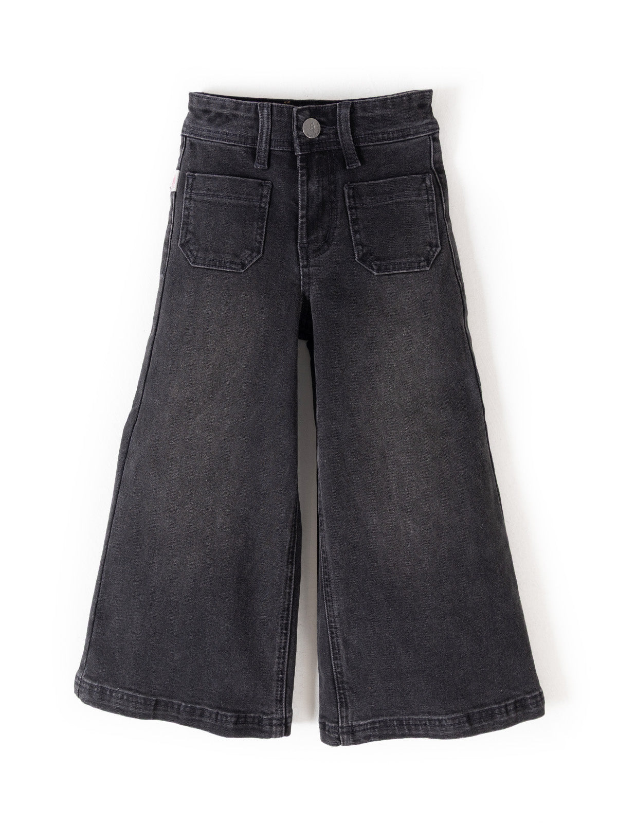 Jeans Pipa Niña Black Denim