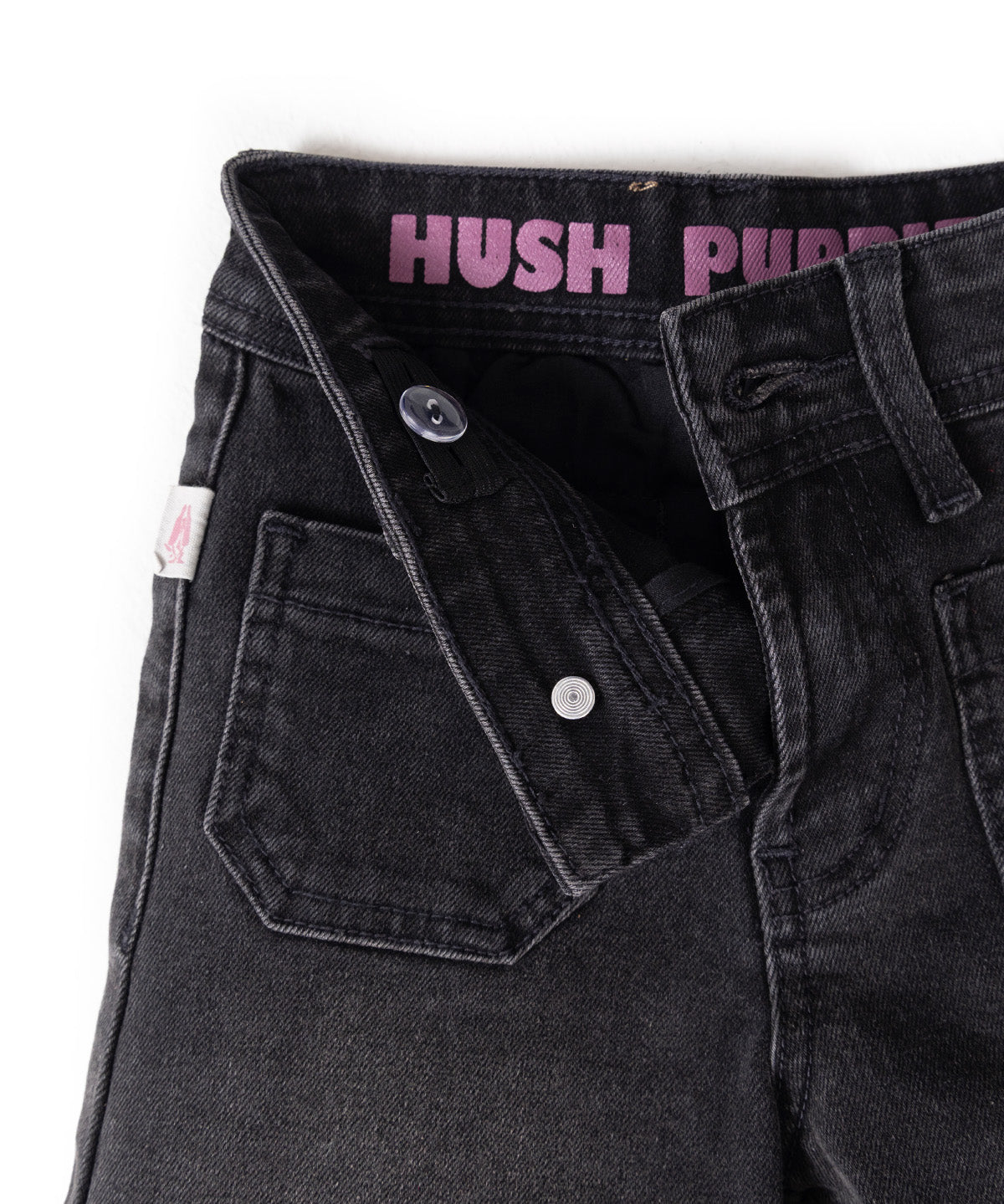 Jeans Pipa Niña Black Denim
