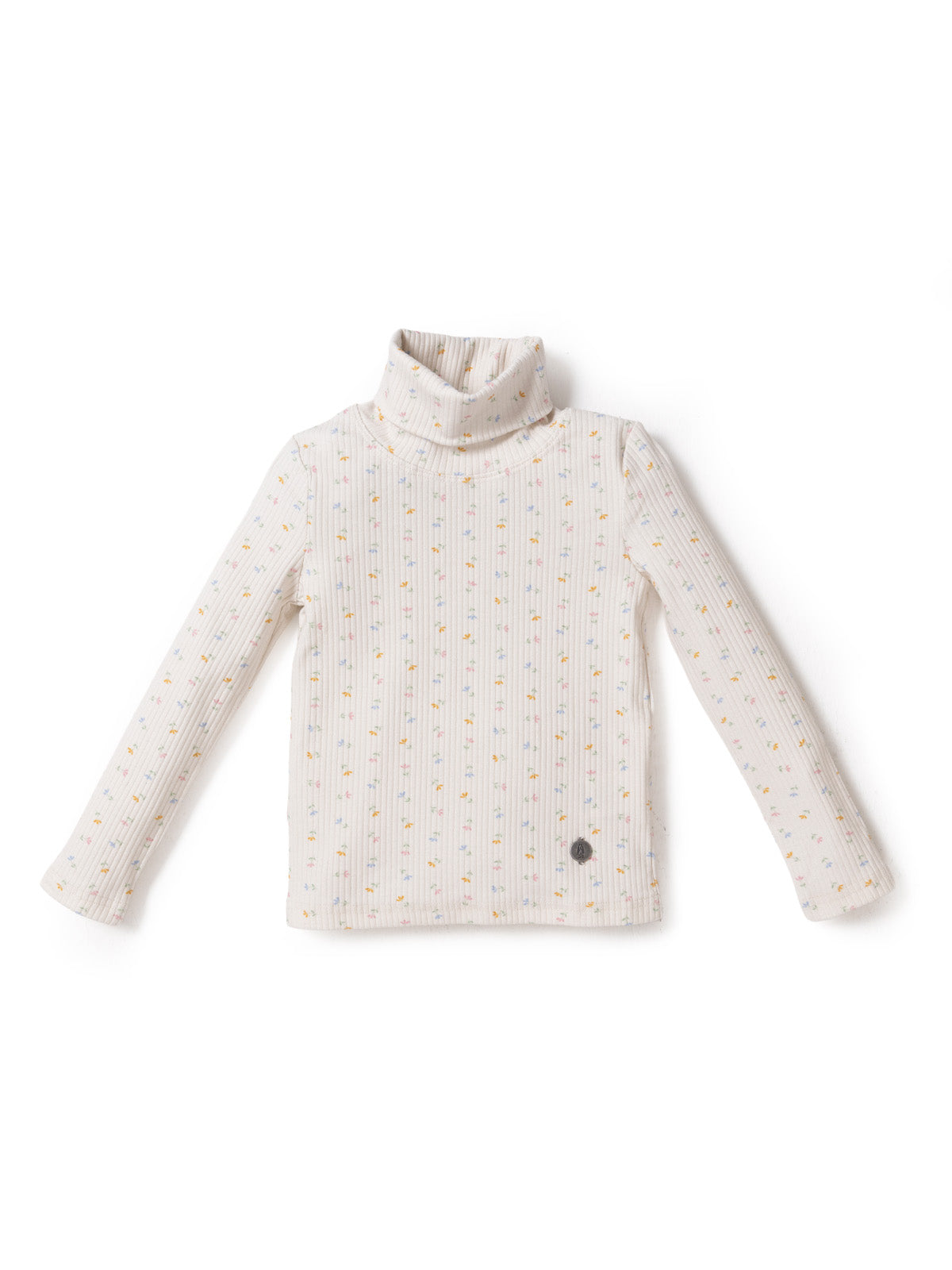 Polera Manga Larga Aster Niña Blanco