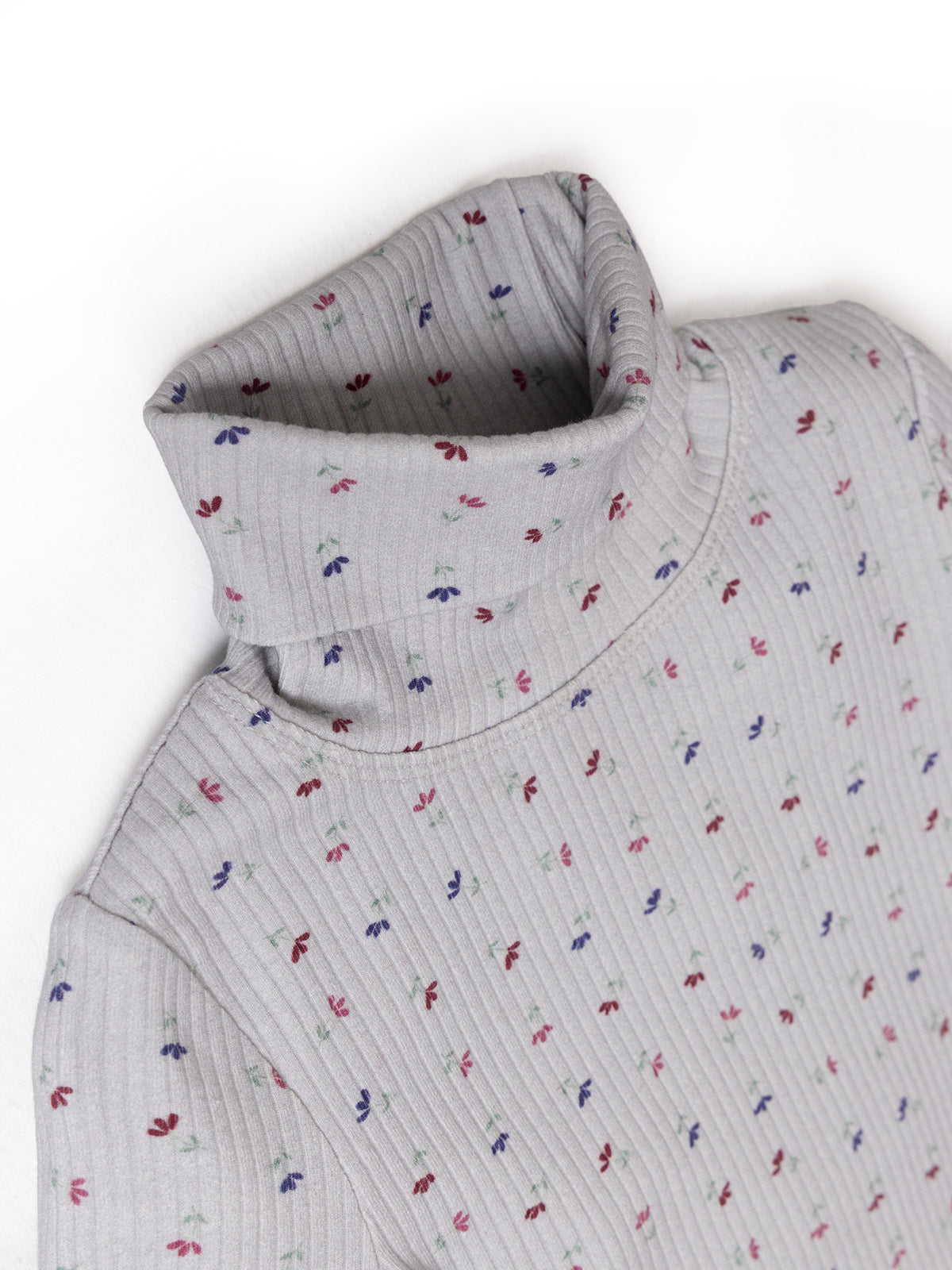 Polera Manga Larga Aster Niña Gris