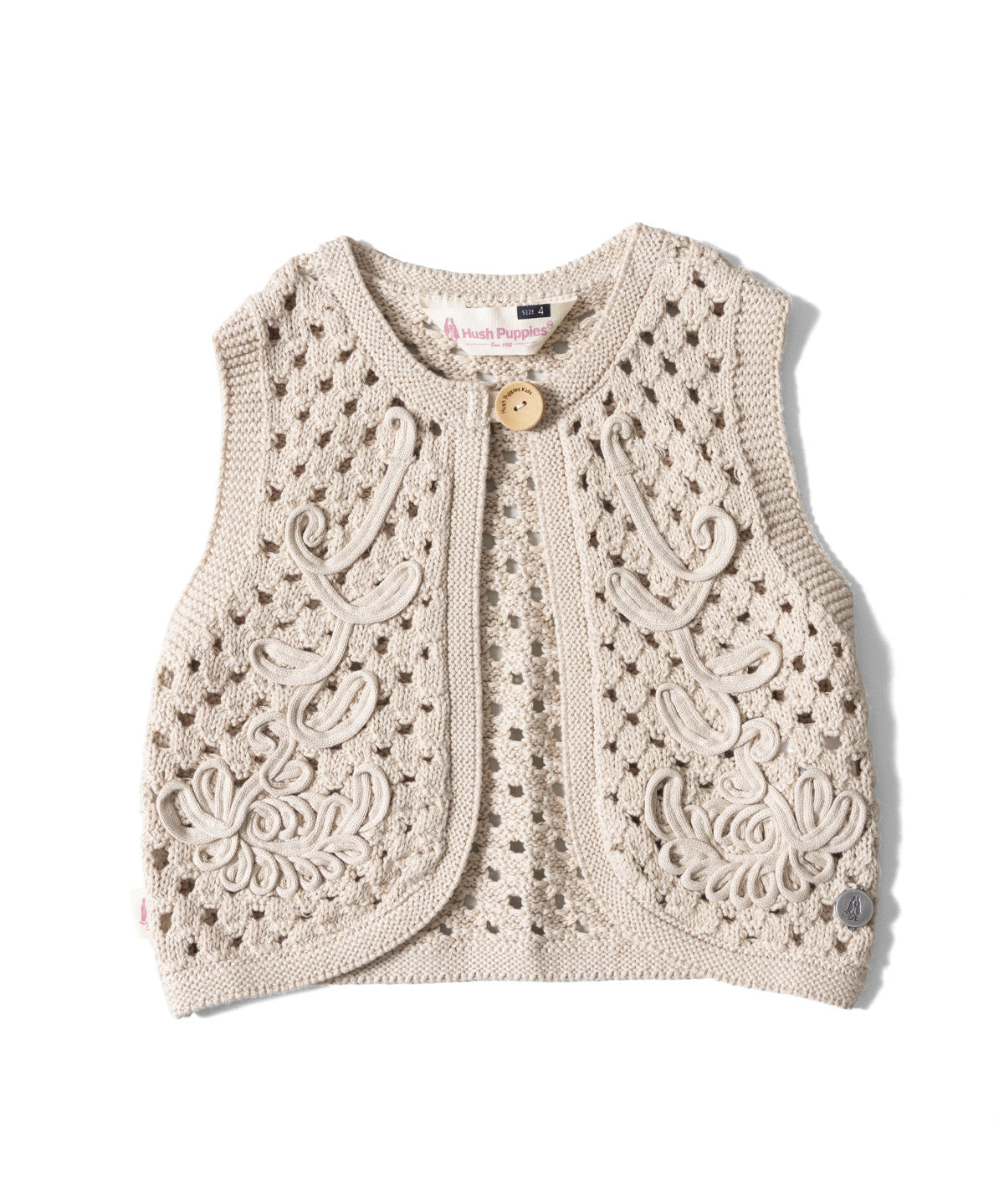 Chaleco sin mangas Niña BLOOM Beige