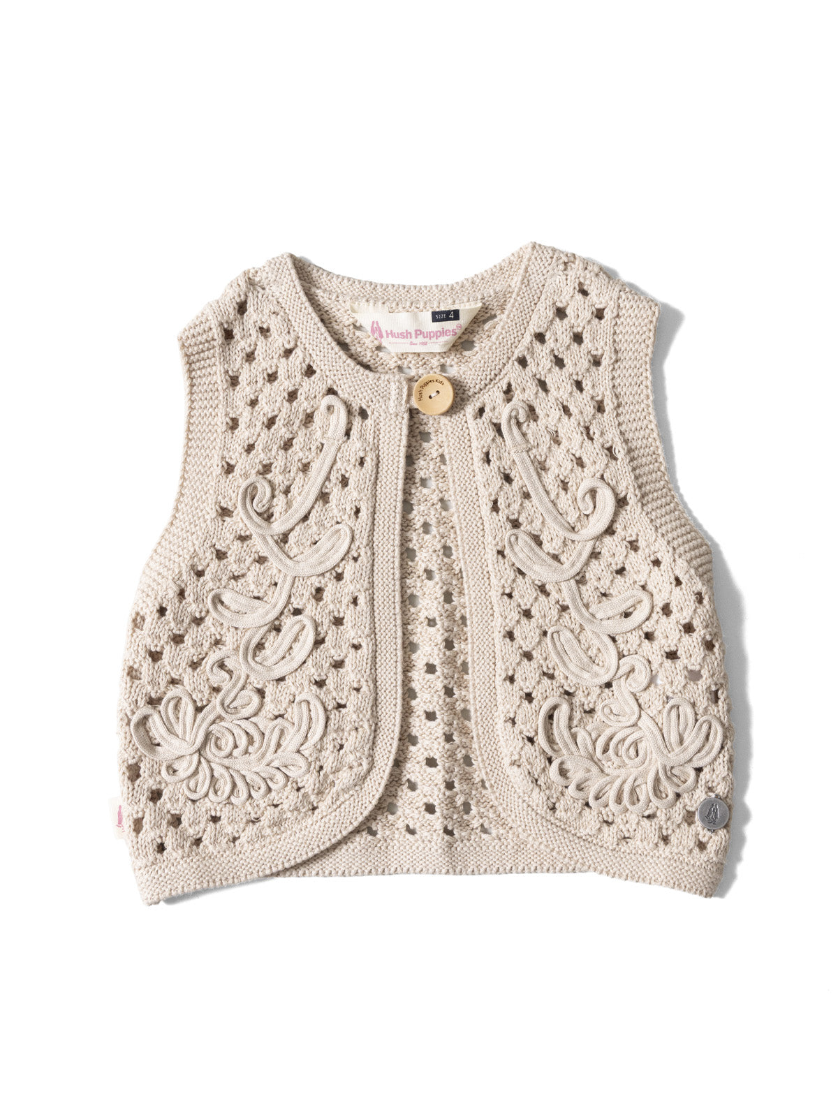 Chaleco sin mangas Niña BLOOM Beige