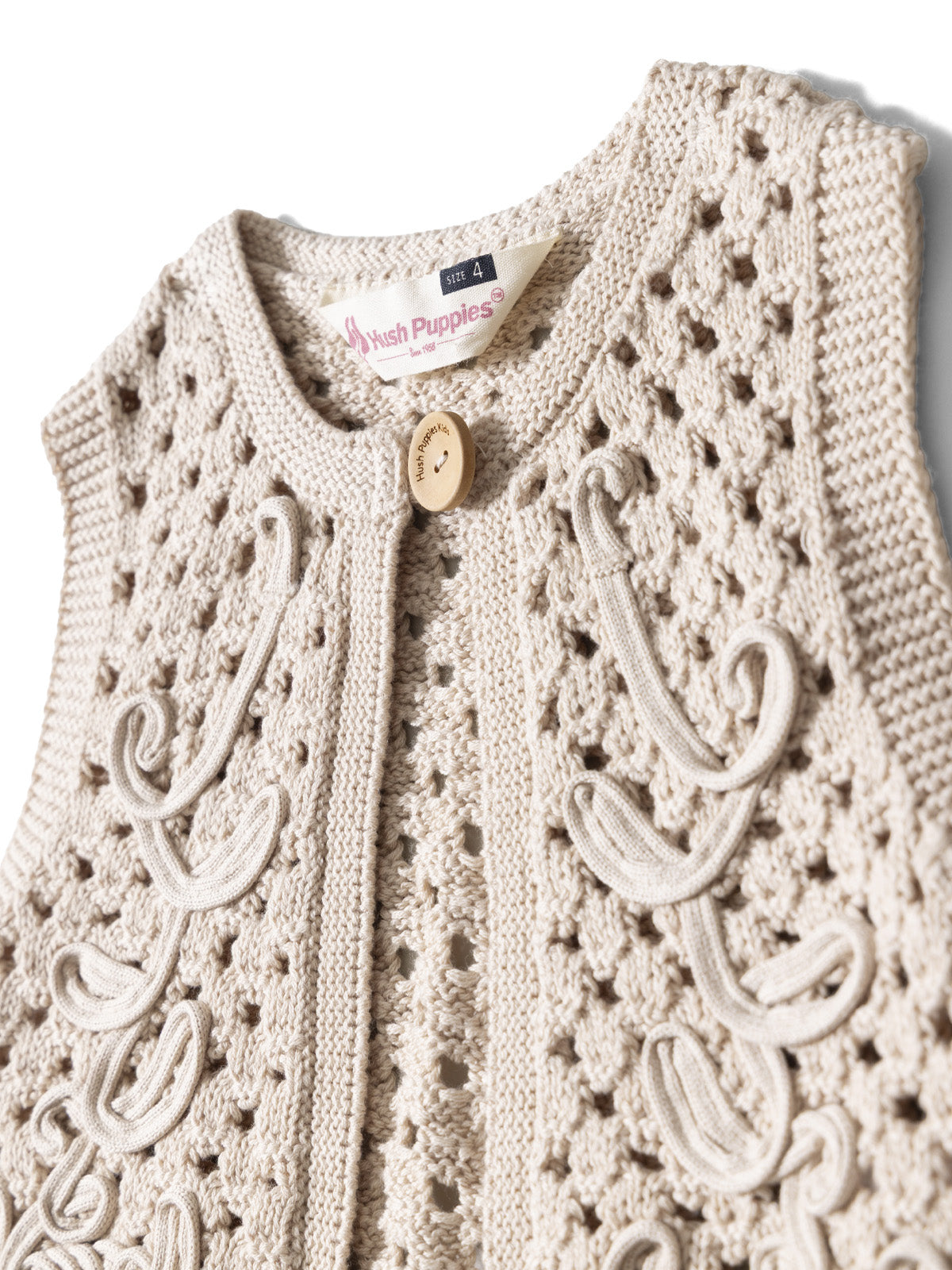 Chaleco sin mangas Niña BLOOM Beige